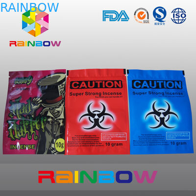 Custom Logo Caution Herbal Incense k Bags 10g 4g Chemical Voodoo Spice Smoke Bag