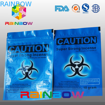 Custom Logo Caution Herbal Incense k Bags 10g 4g Chemical Voodoo Spice Smoke Bag
