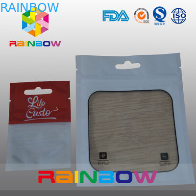 Mylar k Bag Plastic Pouches Packaging With Transparent Window For Goods