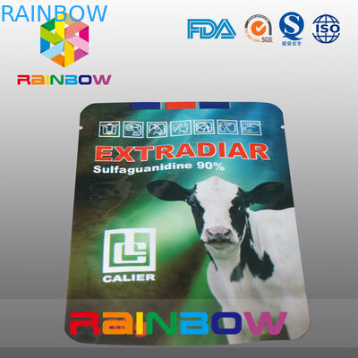 Aluminum Foil Pet Food Pouch Dairy Cow Stand Up Food Packaging