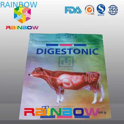 100g Pet / Cow Food Packaging Bag Pet Food Pouch With Custom Logo Printed