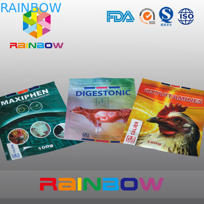 100g Pet / Cow Food Packaging Bag Pet Food Pouch With Custom Logo Printed