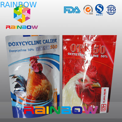 Custom Your Own Logo Stand Up Pet / Tukey Food Storage Pouch With Zipper