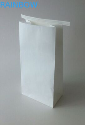 Herbal Tea / Coffee Packaging Customized Paper Bags Tin Tie Bag