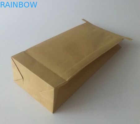 Nature Kraft Paper Bag For Coffee / Tea / Snack Food Packaging Bag With Tin Tie