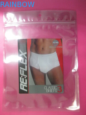 Clear Stand Up Plastic Underware Packaging Pouches Zip Lock Customized Printed