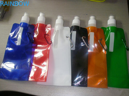 Portable Carriable Water Bag Spout Pouch Packaging With Metalic Hook