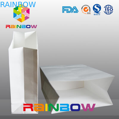 Pain Paper Bag Supermaket Shopping Bag For Food , Clothes Packing Bags