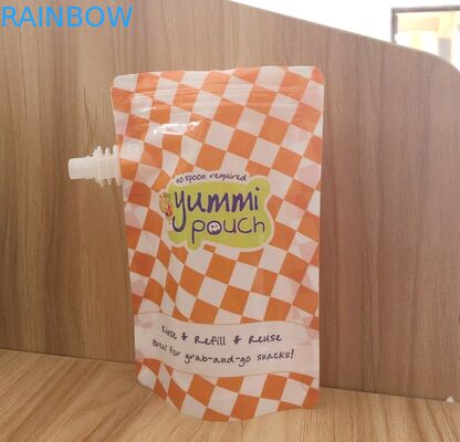 80ml Pba Free Reusable Side Spout Pouch Packaging Babyfood Yoghurt k Bags