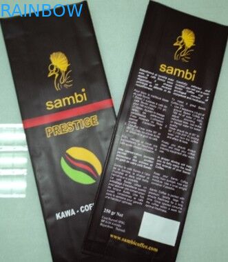 Side Gusset Aluminum Foil Coffee Storage Pouch Foil Pouch Packaging With Valve