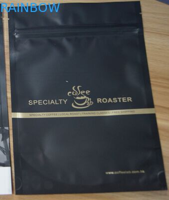 Mouisture Proof Matt Plastic Pouches Packaging Aluminum Foil Coffee Pouch Stand Up Type