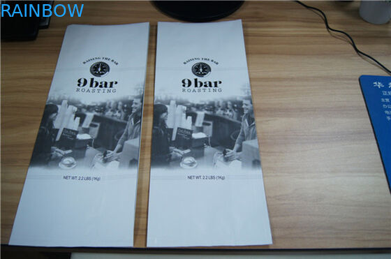 Bottom Gusset Matt Mylar Snack Bag Packaging Aluminum Foil Coffee Bags With Valve