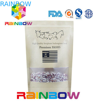 Food Grade Stand Up Zipper Bag For Coconut Chips / Pet Food / Snack / Biscuit