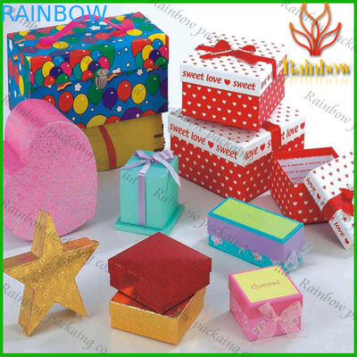 Pink and Orange Colorful Gift Box Paper Box Packaging Recycable Paper Box