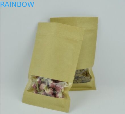 Custom Recyclable Paper Tea Bags Packaging with Transparent Window