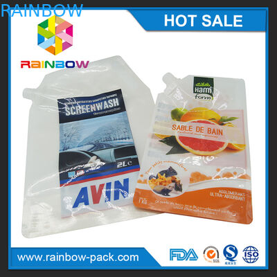 Customized Reusable  Plastic Stand Up  Squeeze  Pouch for Baby Food/juice/soup