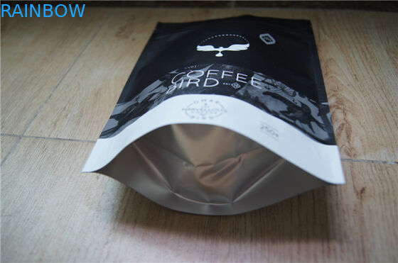 Stand Up Aluminum Foil Bag , Tea / Coffe Packaging Bags with Zipper