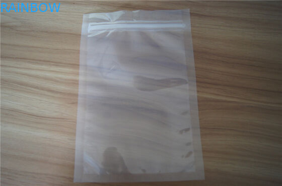 Three Side Seal Clear Plastic Pouches Packaging k Bag With Hang Hole