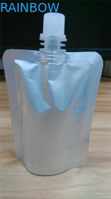 Liquid Plastic Packaging Bags For Drinking / Spout Pouch Packaging