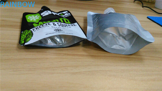Liquid Plastic Packaging Bags For Drinking / Spout Pouch Packaging