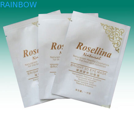 Mask facial aluminum foil pouch packaging with tear notch / hang hole