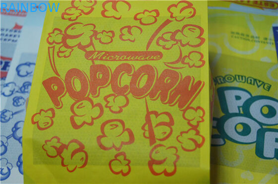 Food Grade Flat Bottom Brown Customized Paper Bags Top Open for Snack