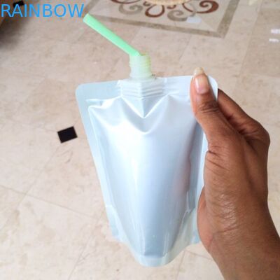 Spout Bag For Lubricating Oil / Water / Juice / Laundry Detergent Packaging Spout Bag
