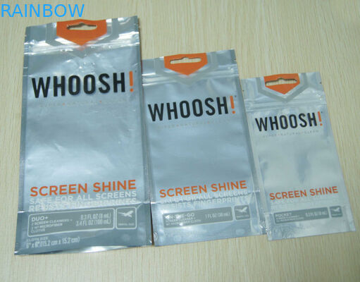 Reusable Three Sides Sealed Foil Pouch Packaging Plastic Malar Bag with Zip Lock
