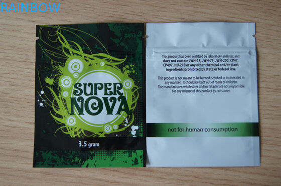 3 Side Sealed Aluminum Foil Pouch Packaging Zip Lock Laminated Bag for Food