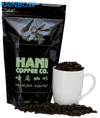 Coffee Tea Stand Up Aluminum Foil Pouch Packaging Kraft k Bag 250g 500g