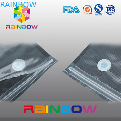 Food Grade Vacuum Sealer Bag Plastic Self Seal Bags For Storage Food / Vacuum Breaker Valve