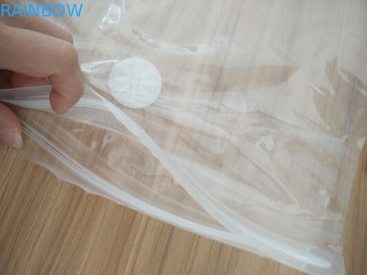 Design Printing / Size Plastic Vacuum Storage Bag With Manual Air Pump