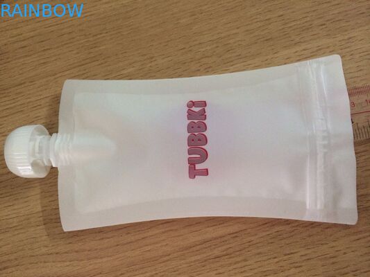 Leakproof  Reusable Baby Food Pouches with Bottom Double Zipper