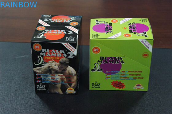Custom printed black panther blister card sex pills packaging and black panther box packaging