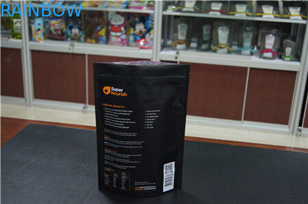 Custom Printed Stand Up Coffee Bag With Degassing Valve / Coffee Bean Packaging Bag