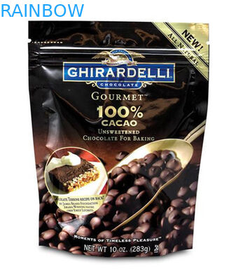 Aluminum Foil Coffee Bean Plastic Pouches Packaging Stand Up Bag With Valve