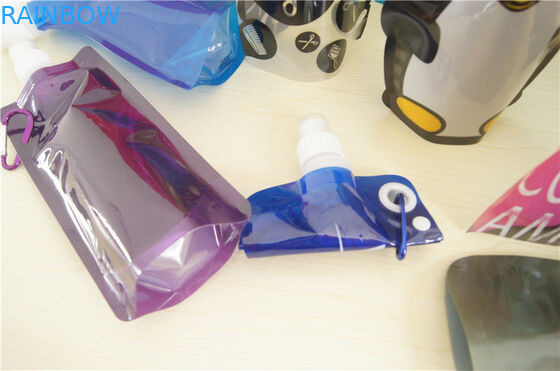 Reusable Plastic Food Spout Pouch / Drinking Water Plastic Liquid Pouch Packaging