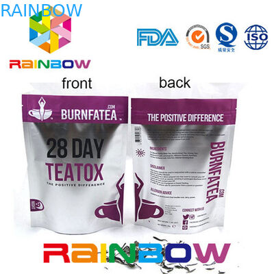 Side Gusseted Doy Pack Kraft Paper Tea Packaging Bag Aluminum Foil Plastic k Pouch