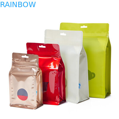 Kraft paper tea packaging bags stand up aluminum plastic packaging bags with k
