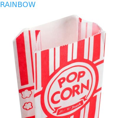 Carnival King Paper Popcorn Bags Customized Paper Bags 1 Ounce Pack Of Red And White