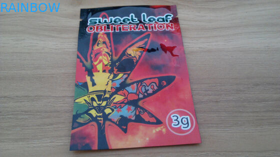 UK 1g,3g Sweet Leaf Herbal Incense Packaging / Research Chemical Powder Bags With Zipper