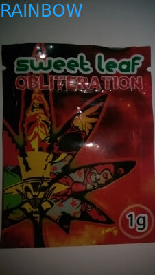 UK 1g,3g Sweet Leaf Herbal Incense Packaging / Research Chemical Powder Bags With Zipper