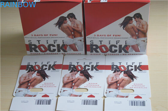 Custom Printed Male Sex Enhancement Blister Pack Packaging in Red