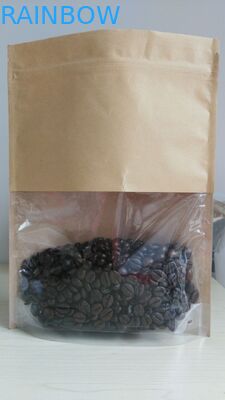 Customized Paper Bags Recyclable Stand Up Brown Kraft Paper Bag OEM