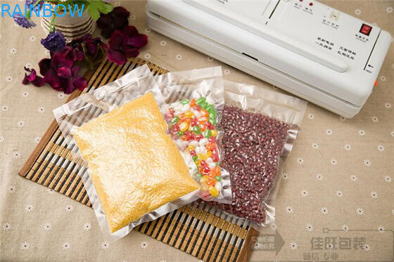 Grip Seal Plastic Bags For Frozen Food Seed Corn / Vacuum Packaging Bag Rice Packaging