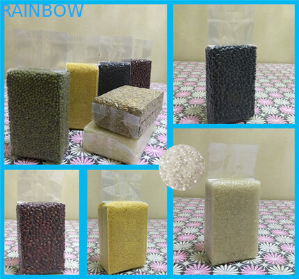 Grip Seal Plastic Bags For Frozen Food Seed Corn / Vacuum Packaging Bag Rice Packaging