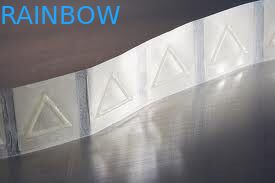 25mm Diameter Triangle Shrink Sleeve Labels Transparent Stickers / Tactile Warning Labels