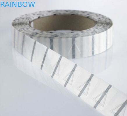 25mm Diameter Triangle Shrink Sleeve Labels Transparent Stickers / Tactile Warning Labels