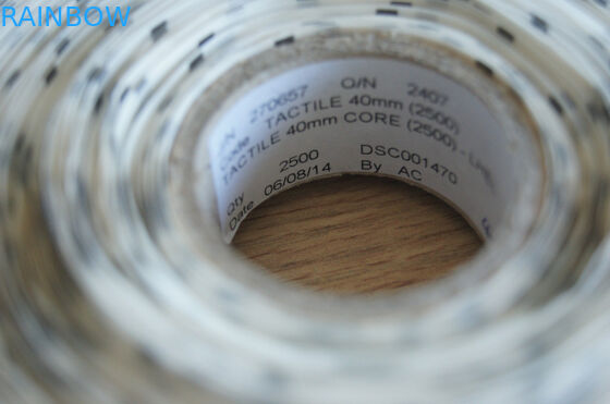 Custom PET Triangle Tactile Labels To Alert The Blind , 25mm Diameter