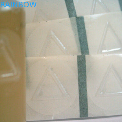 Custom PET Triangle Tactile Labels To Alert The Blind , 25mm Diameter